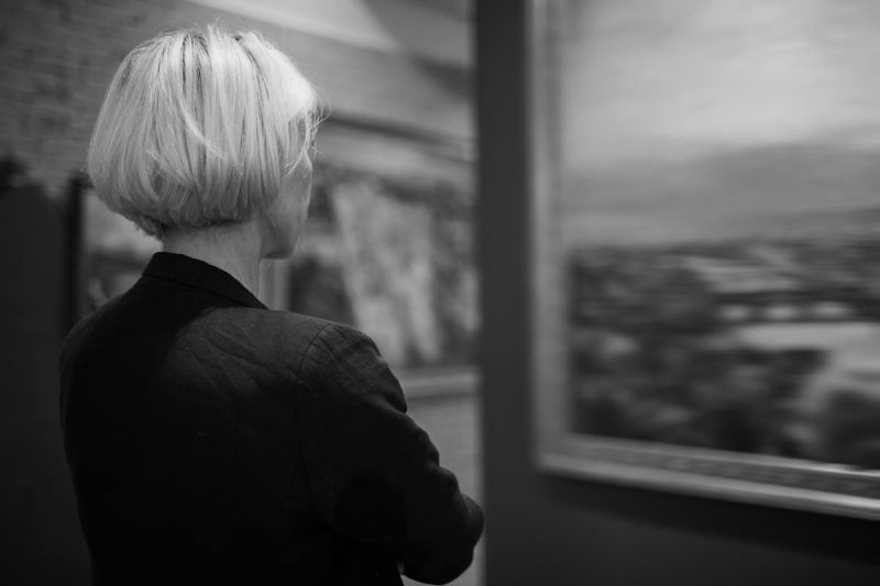 An artwork being valued at ArtPro Gallery