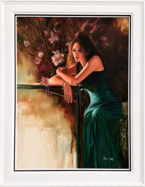 Portrait, green dress