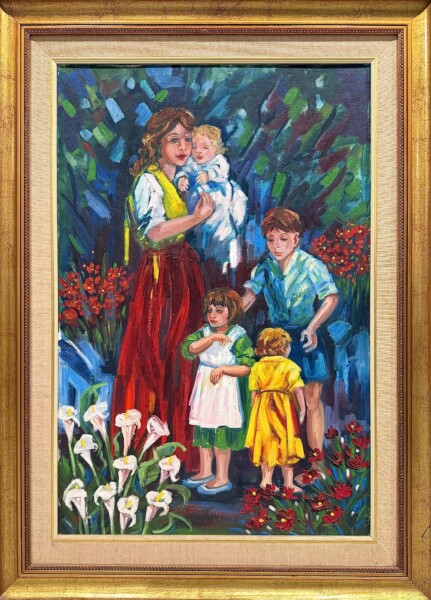 Mom with 4 kids