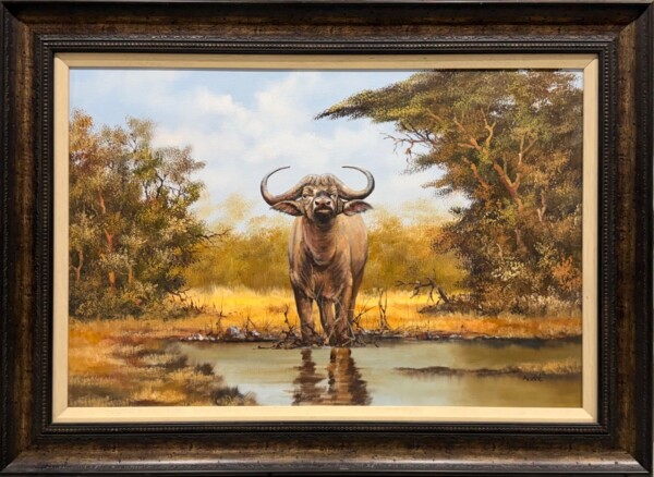 Buffalo by water
