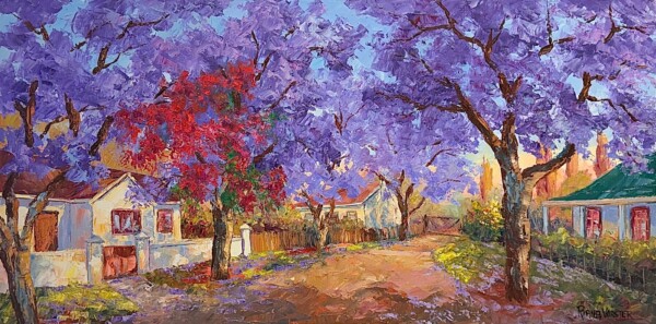 Jacarandas, three houses