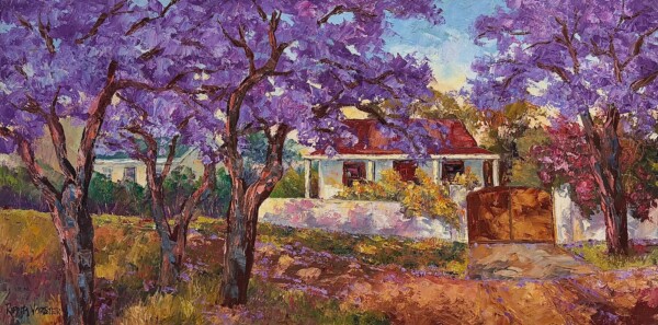 Jacarandas, house with gate