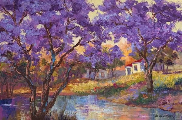 Jacarandas, big pond two houses