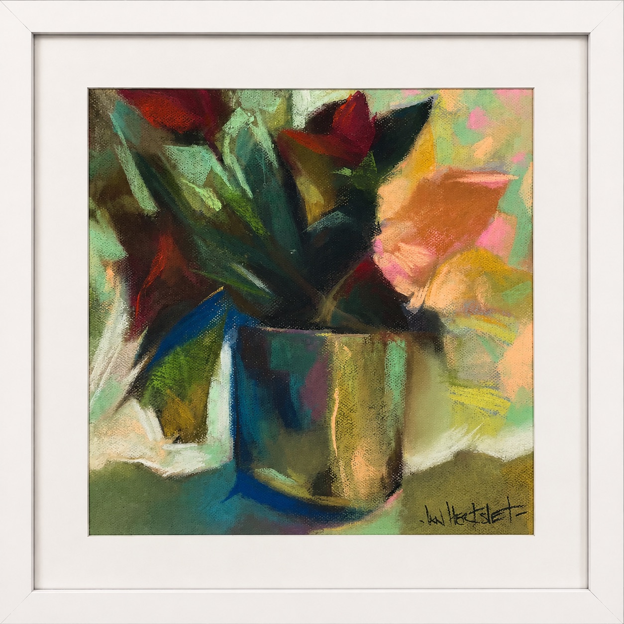 Still life flowers abstract by Ian Hertslet