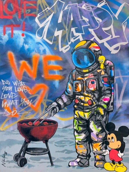Space braai, astronaut