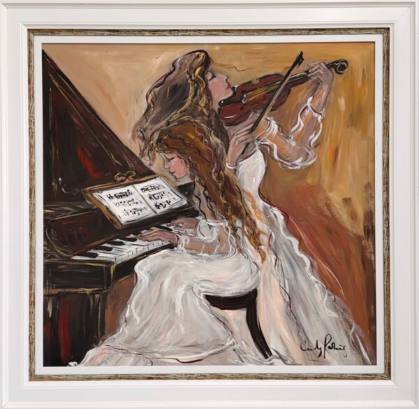 Ladies playing instruments